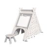 Kids Play Tent - 4 in 1 Teepee Tent with Stool and Climber; Foldable Playhouse Tent for Boys &amp; Girls