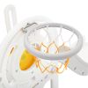 Toddler Slide and Swing Set 5 in 1, Kids Playground Climber Slide Playset with Basketball Hoop Freestanding Combination for Babies Indoor & Outdoor