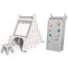 Kids Play Tent - 4 in 1 Teepee Tent with Stool and Climber; Foldable Playhouse Tent for Boys &amp; Girls
