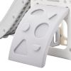 Toddler Slide and Swing Set 5 in 1, Kids Playground Climber Slide Playset with Basketball Hoop Freestanding Combination for Babies Indoor & Outdoor