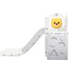 Toddler Slide and Swing Set 5 in 1, Kids Playground Climber Slide Playset with Basketball Hoop Freestanding Combination for Babies Indoor & Outdoor