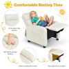 Ergonomic PU Leather Kids Recliner Lounge Sofa for 3-12 Age Group